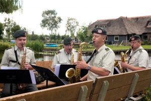 Het ensemble tijdens opnames afgelopen zomer in Belt-Schutsloot.